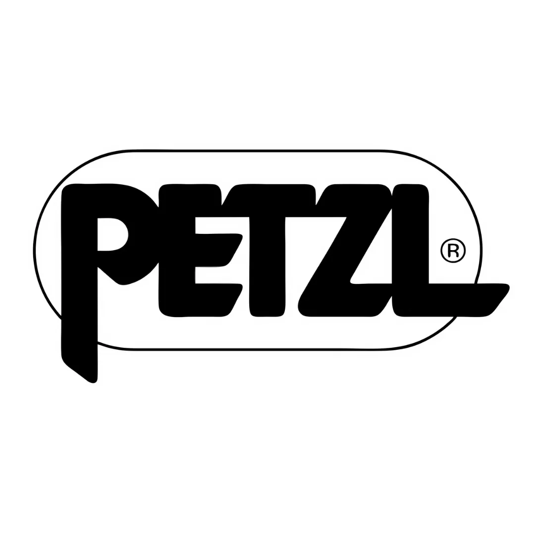 Logo de Petzl, equipos para trabajos en altura
